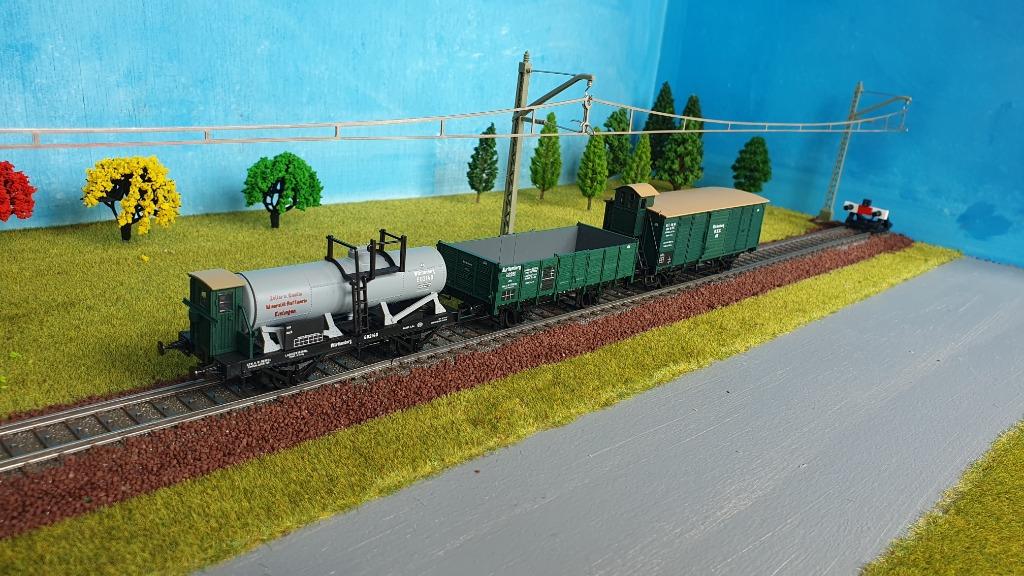 Trix 23535 H0 set van 3 goederenwagons van de K.W.St.E., Treinset, Gelijkstroom of Wisselstroom, Trix, Ophalen of Verzenden