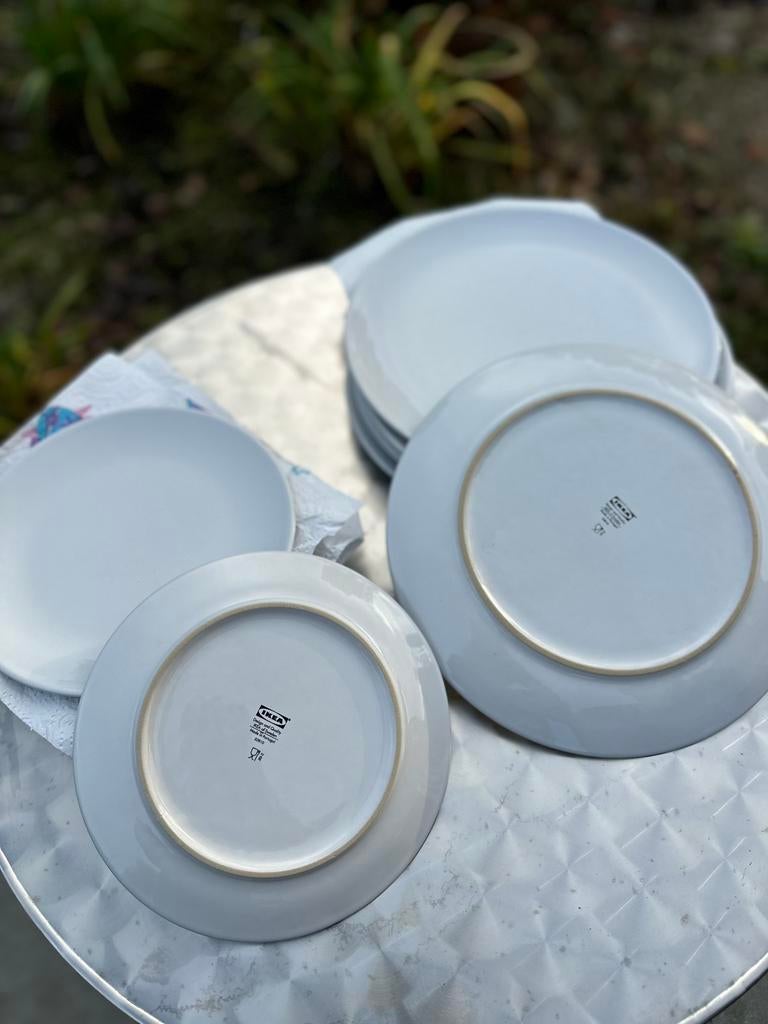 Ikea borden groot en klein / 6 stuks elk, Huis en Inrichting, Keuken | Servies, Ophalen, Zo goed als nieuw, Bord(en)