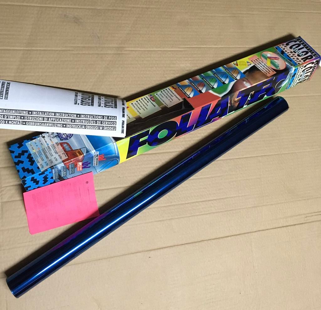 Ruitenfolie auto 99% UV FOLIATEC blauw, Auto diversen, Tuning en Styling, Ophalen of Verzenden