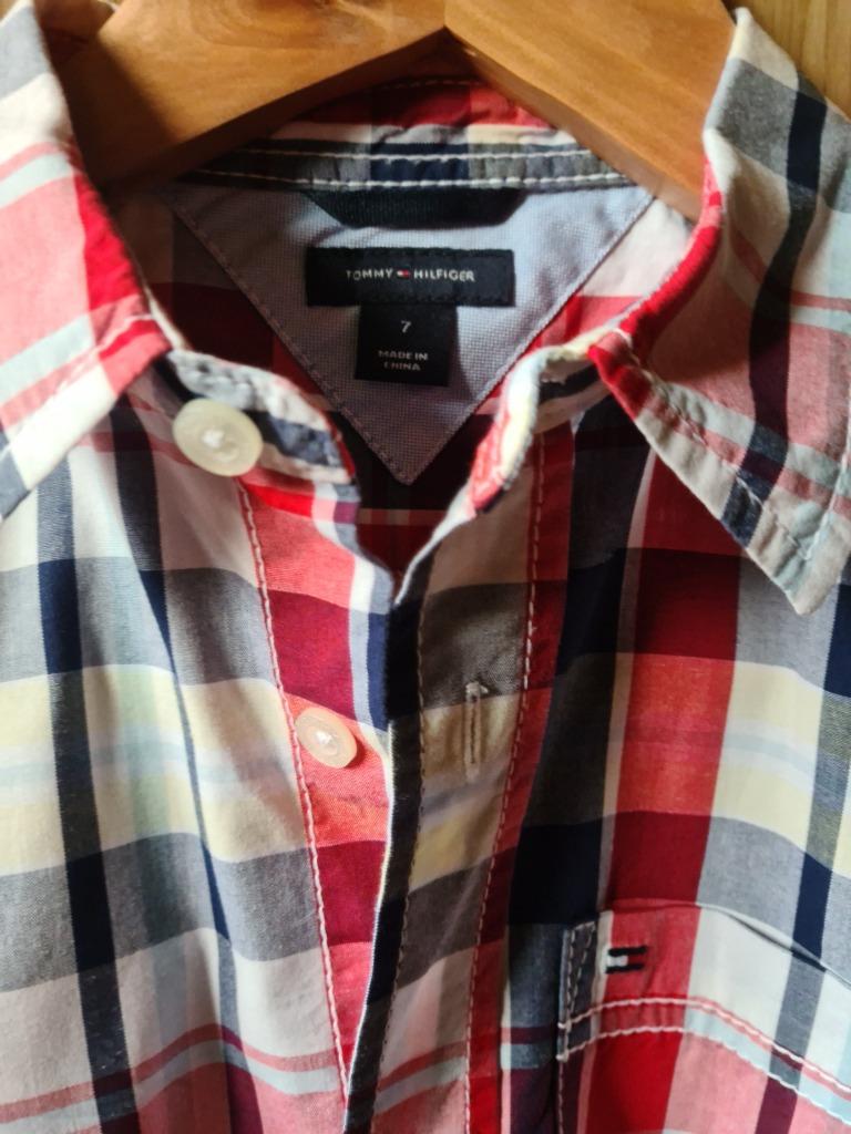 Tommy Hilfiger hemdje met lange mouwen -  jongen 7 jaar, Overhemd of Blouse, Ophalen of Verzenden, Jongen, Tommy Hilfiger