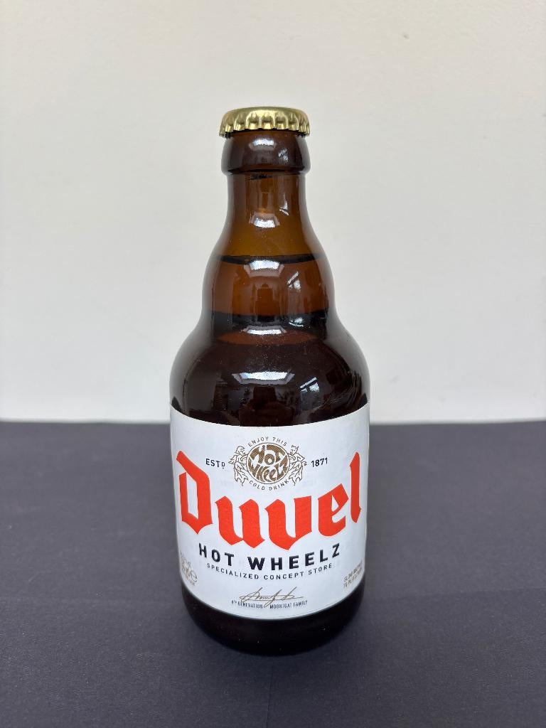 Duvel flesje "HOT WHEELZ", Enlèvement ou Envoi, Neuf, Bouteille(s), Duvel
