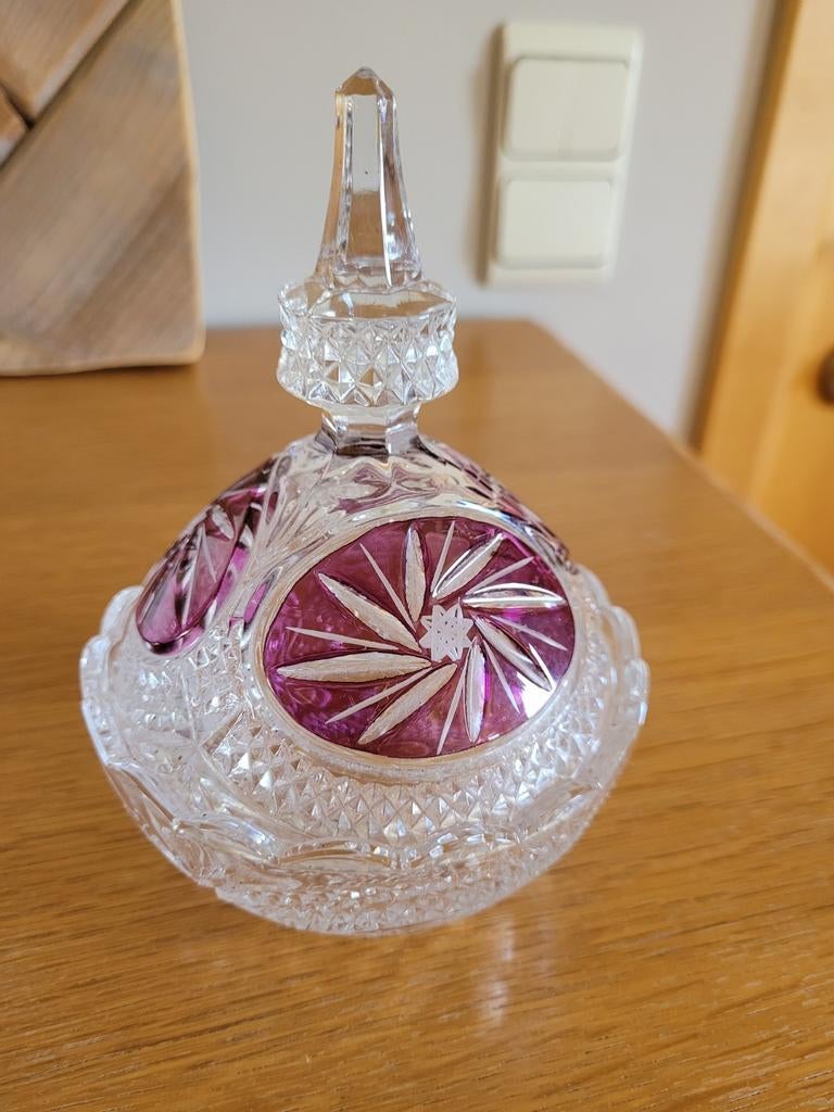 Bonbonnière cristal de bohème, Antiquités & Art, Enlèvement