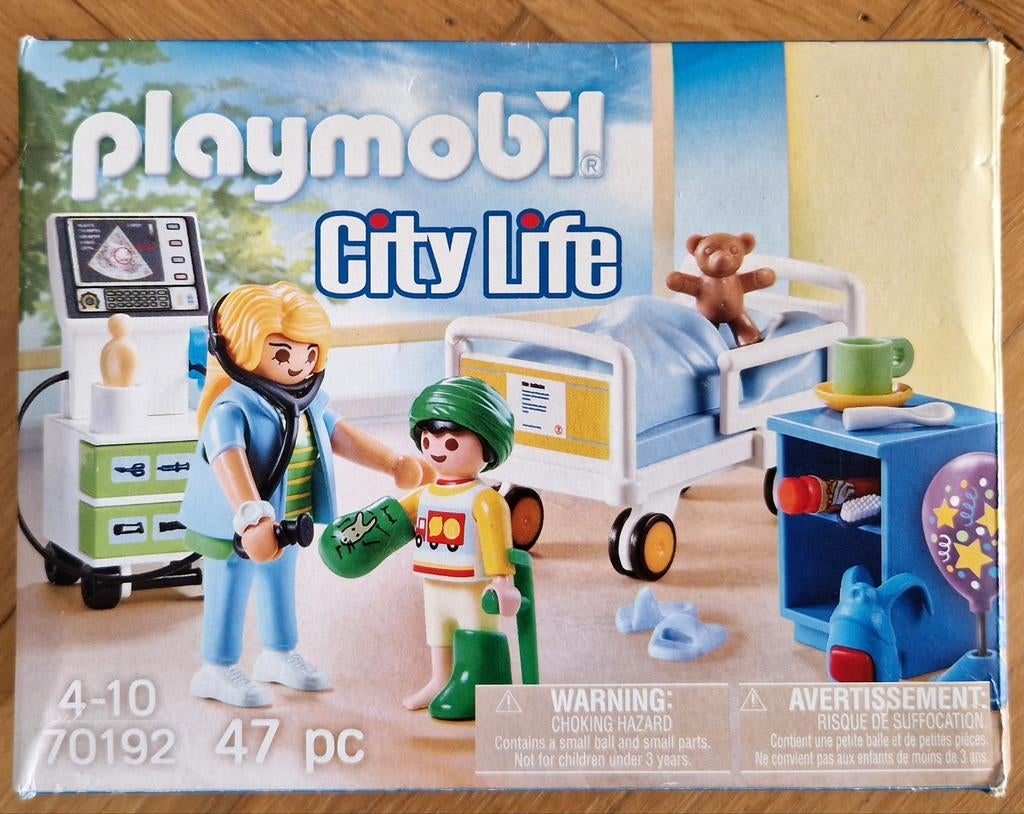 Playmobil 70192 - City Life - Kinder ziekenhuis kamer, Ophalen