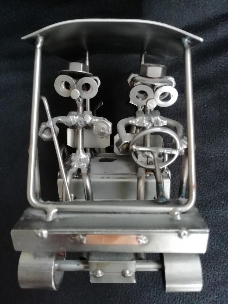 Golfwagentje beeldje metaal "Hinz & Kunst", Ophalen