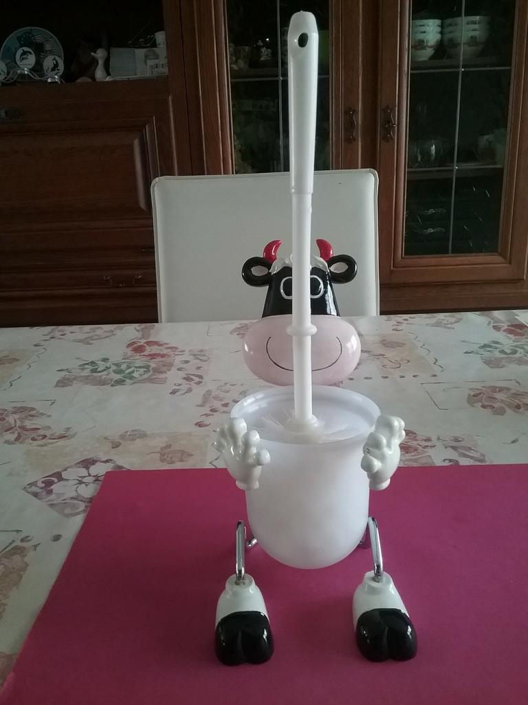 Speciale Wc-Borstelhouder + Wc Borstel, Huis en Inrichting, Ophalen, Nieuw, Zwart