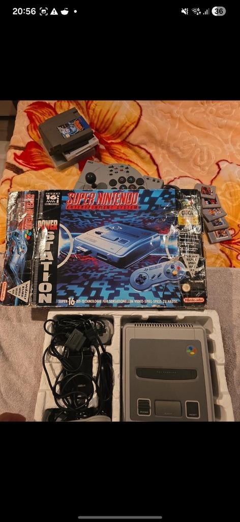 Super Nintendo en boîte, bon état, Enlèvement ou Envoi