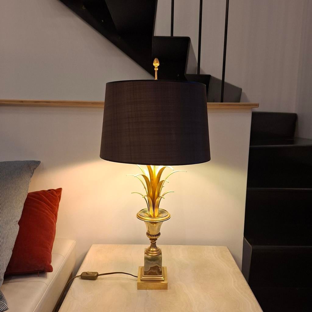 Maison Boulanger gouden koperen palmlamp, Antiek en Kunst, Ophalen