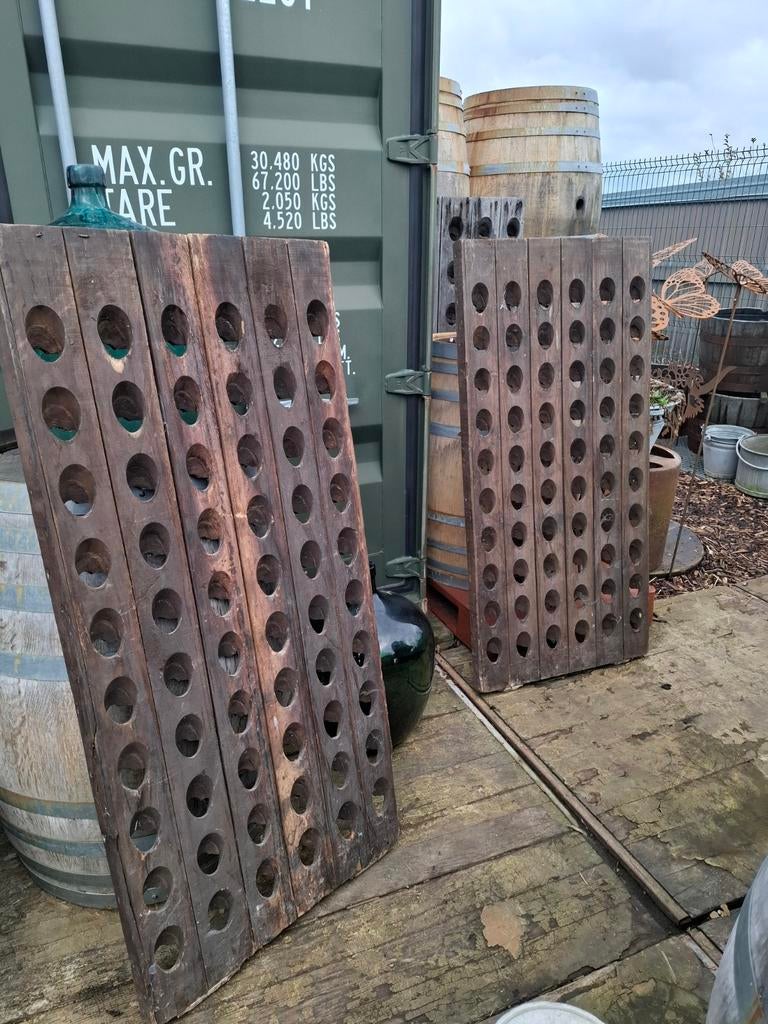 Champagne pipetter 60 flessen! EIKENHOUT in prima staat, Ophalen