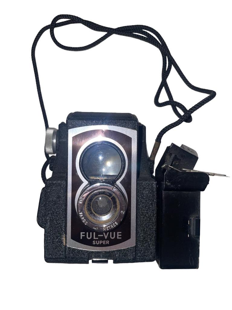 Ross Ensign England bakelieten boxcamera met dubbele lens