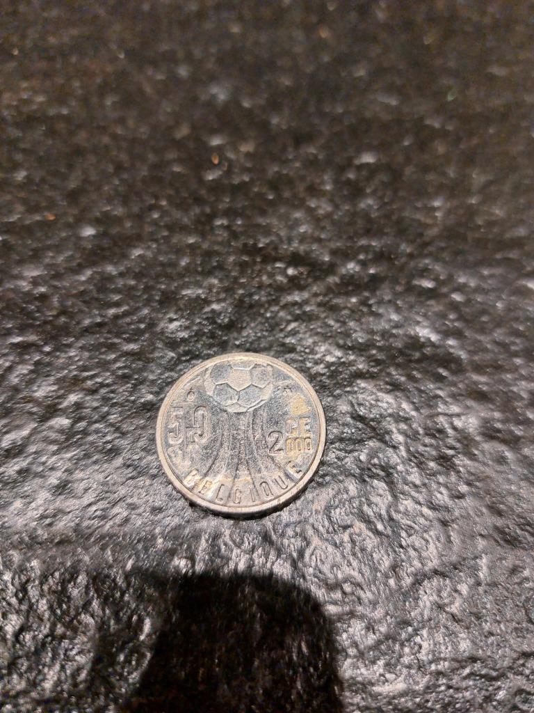 Belgische munt 50 frank EK2000, Timbres & Monnaies, Monnaies | Belgique, Enlèvement ou Envoi, Monnaie en vrac, Argent, Plaqué argent