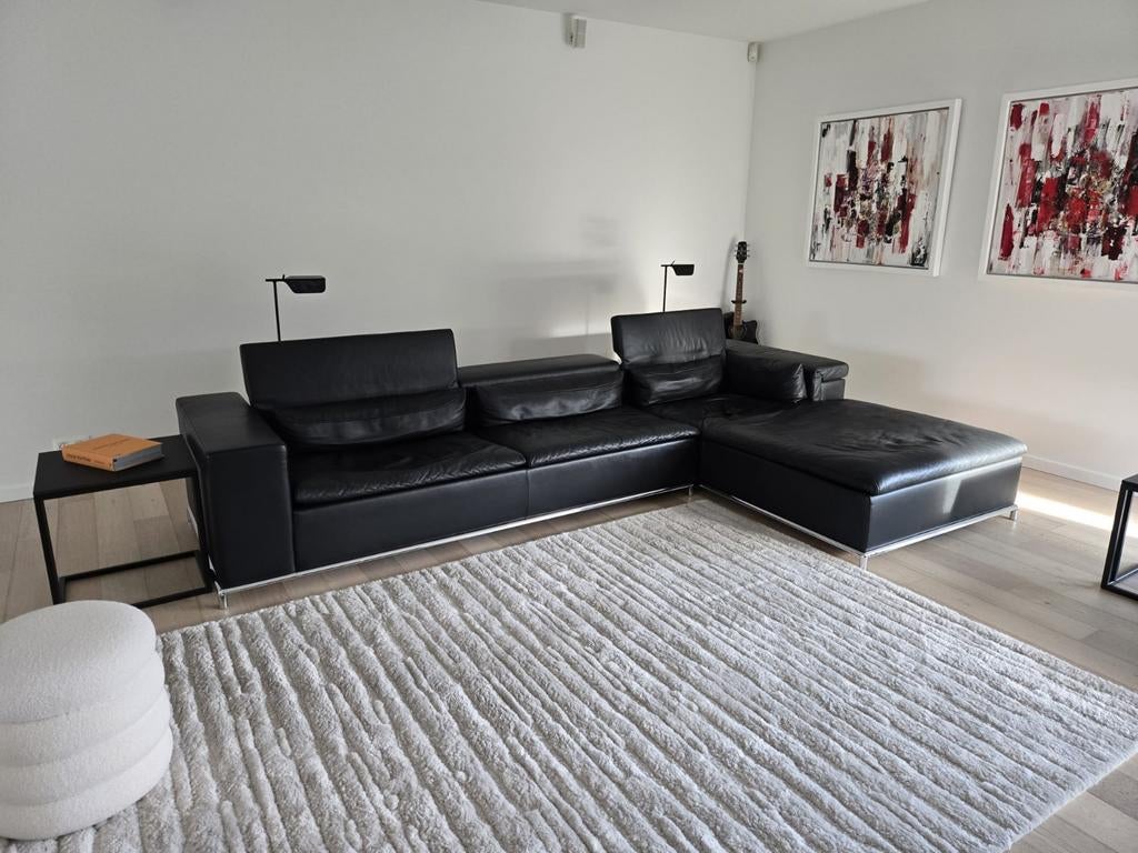 De Sede DS-7 zetel – Volledig leder – Select Black (zwart), Enlèvement, Utilisé, Cuir, Modern / strak