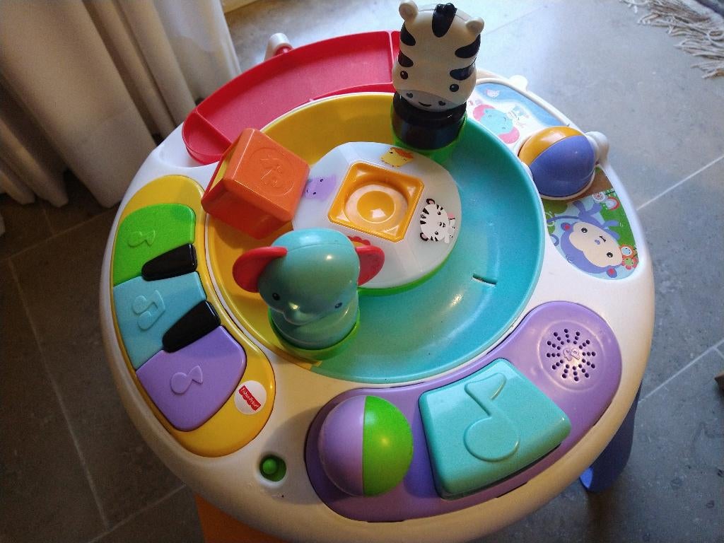 Fisher-Price Muzikale Activiteitentafel Safari, Kinderen en Baby's, Ophalen of Verzenden, Gebruikt, Speelset, Met licht