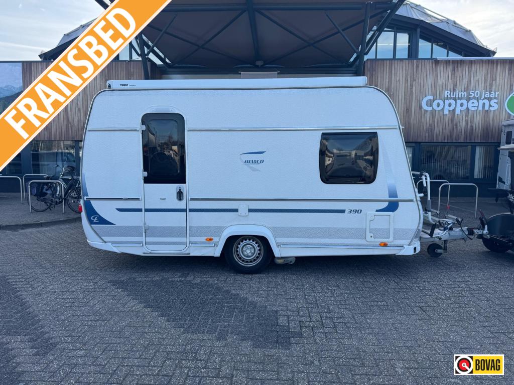 Fendt Bianco 390 FH 2014 MOVER + UNICO!, Caravans en Kamperen, Vast bed, Treinzit, Fendt, Tot en met 4