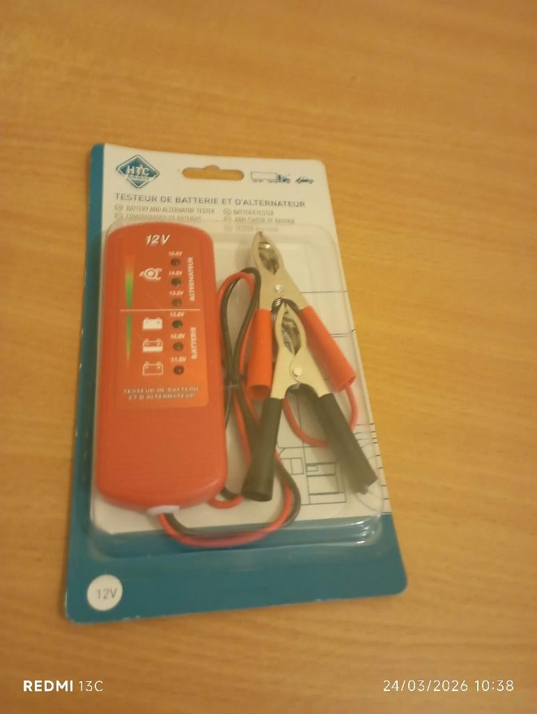 Testeur de batterie et d’alternateur, Envoi, Neuf