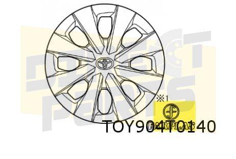 Toyota Corolla E21 Wieldop 16'' (type B)  Origineel! 4260202, Neuf, -, -, -