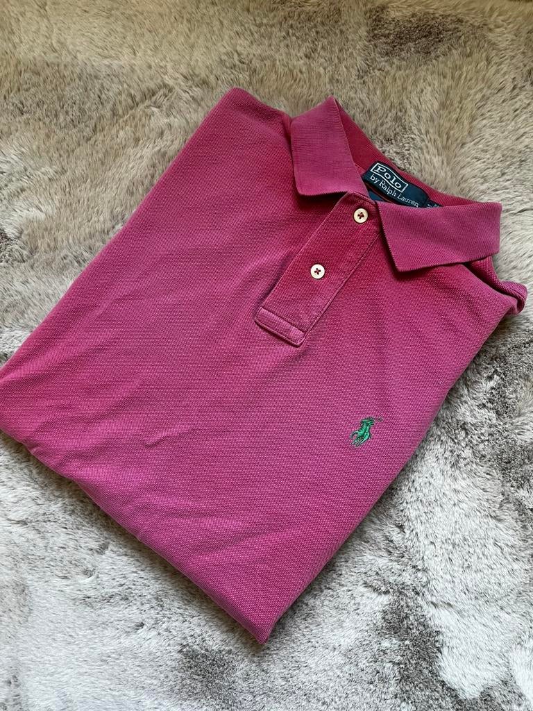 Ralph Lauren rode polo shirt (M), Verzenden, Gedragen, Maat 48/50 (M), Rood
