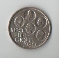 500 fr  franse versie 5 gr zilver 1980, Timbres & Monnaies, Monnaies | Belgique, Enlèvement, Argent, Argent