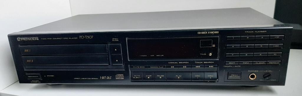 Vintage Dubbele CD speler PIONEER PD-T507, Audio, Tv en Foto, Cd-spelers, Ophalen, Gebruikt, Pioneer