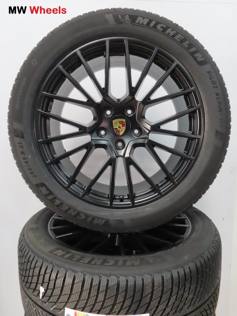 Porsche 21 inch velgen Cayenne 9Y facelift 2024 winterbanden, -, 285 mm, -, Banden en Velgen