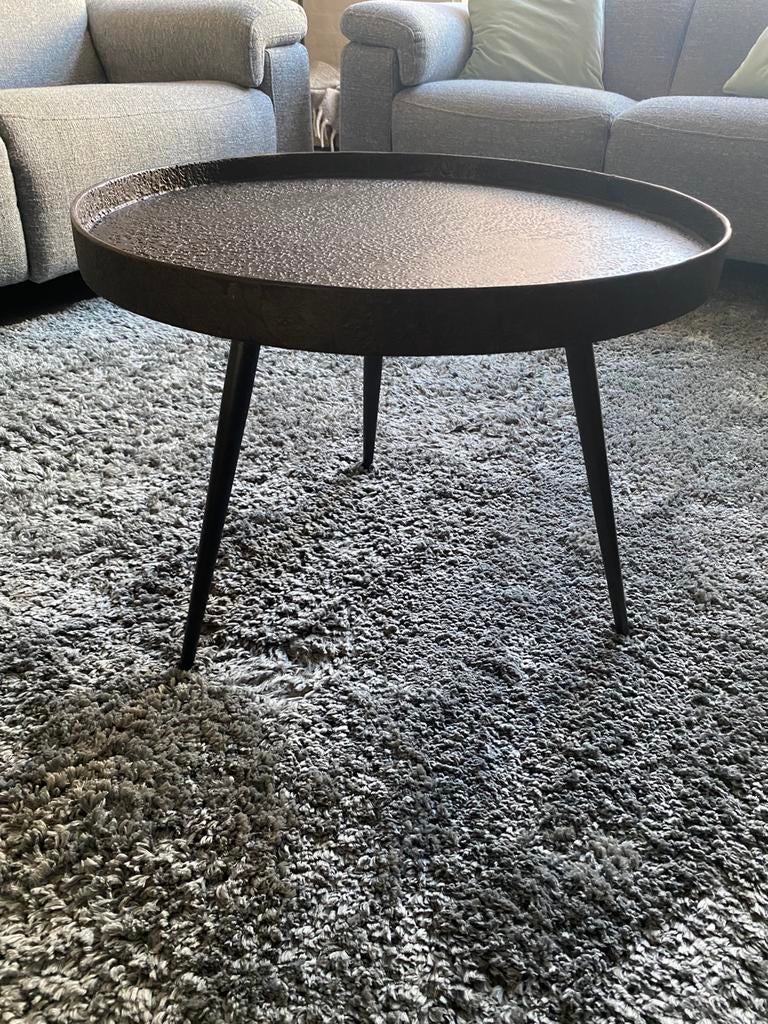 Salontafel metaal, Huis en Inrichting, Ophalen, 50 tot 100 cm, Rond, 50 tot 100 cm