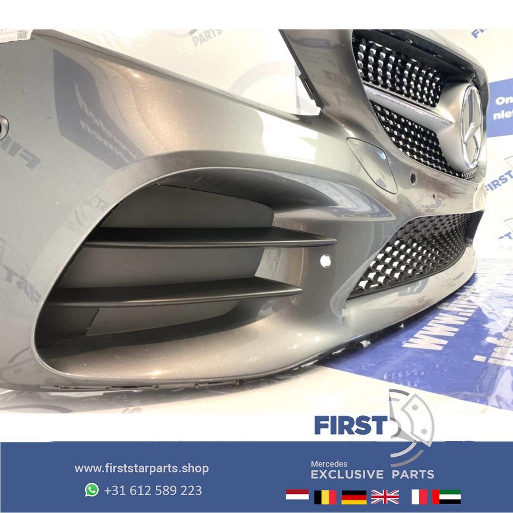 W205 FACELIFT AMG BUMPER COMPLEET origineel Mercedes C KLASS, Gebruikt, -, Voor, Ophalen of Verzenden