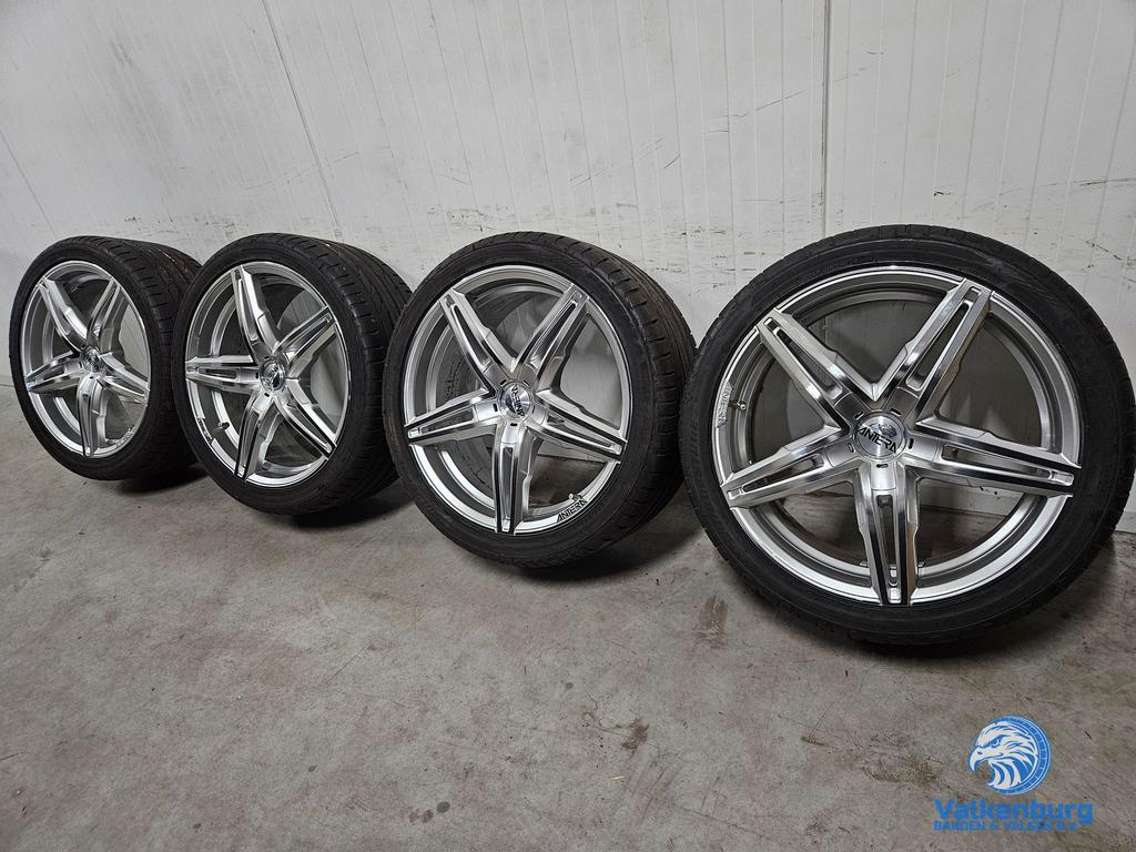 6mm! Audi A5 A6 A7 A8 19 inch velgen 5x112 zomerbanden 255/3, Auto-onderdelen, Banden en Velgen, 19 inch, Gebruikt, 255 mm, -