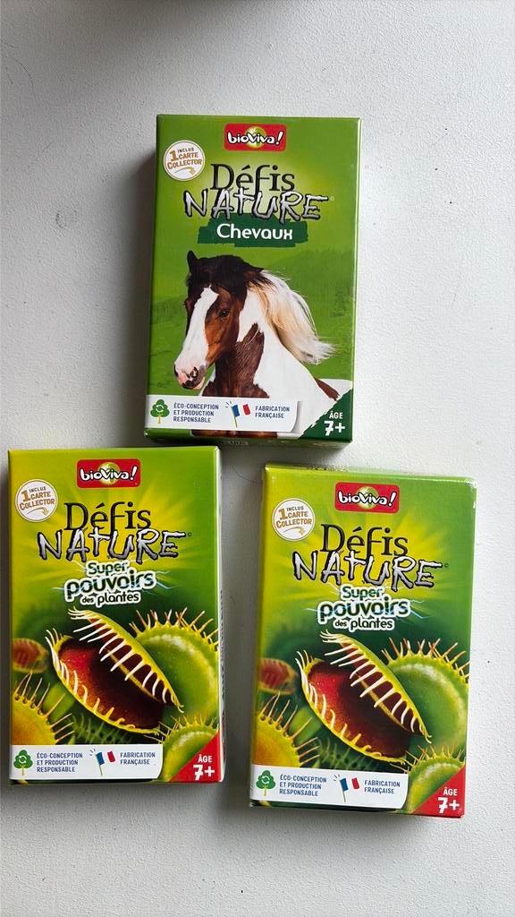 3 jeux defis natures chevaux et et pouvoirs des plantes, Enlèvement ou Envoi, Neuf