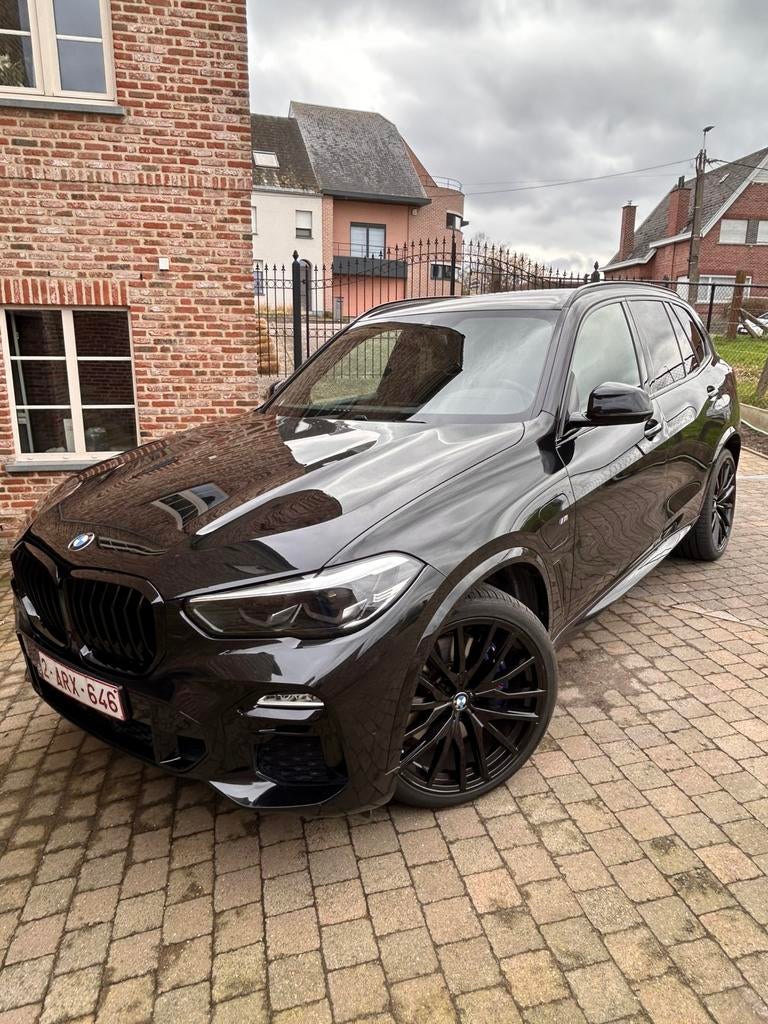 BMW X5 45e, Auto's, BMW, Automaat, USB, Zwart, Leder