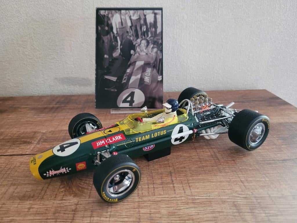 1:18 Exoto - Jim Clark - Ford Lotus 49, Ophalen of Verzenden, Zo goed als nieuw, Formule 1