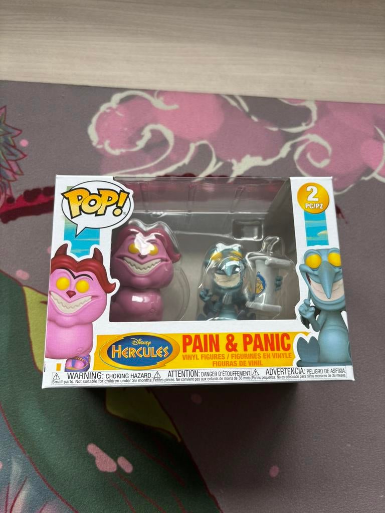 Funko POP Lot de 2 accessoires Disney Hercules Pain & Panic, Enlèvement ou Envoi