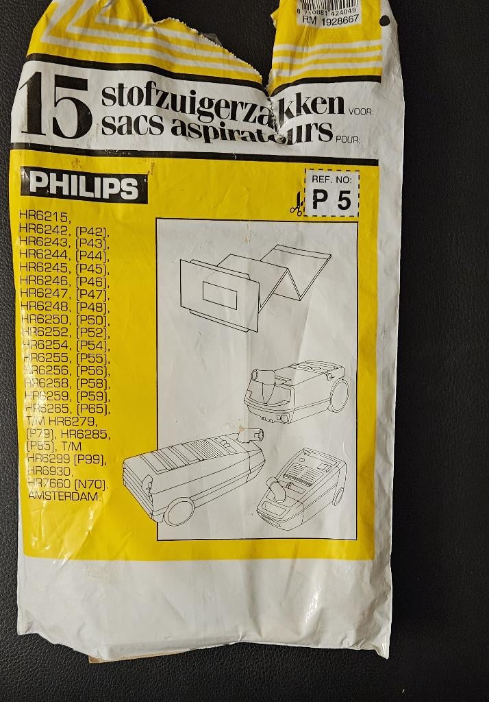 Stofzuigerzakken Philips oa HR62-types, HR6930, HR7660, Elektronische apparatuur, Stofzuigers, Ophalen, Nieuw