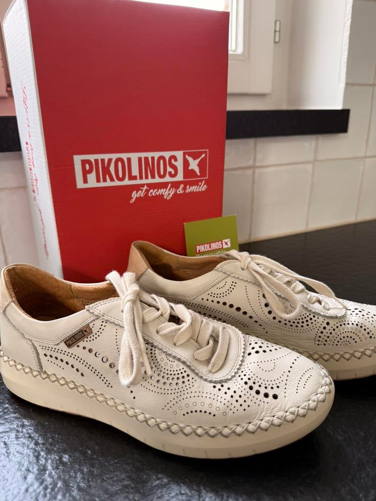 Nu 40€ Pikolinos mt 39 dames sneakers beige, Ophalen of Verzenden, Zo goed als nieuw, Beige, Sneakers