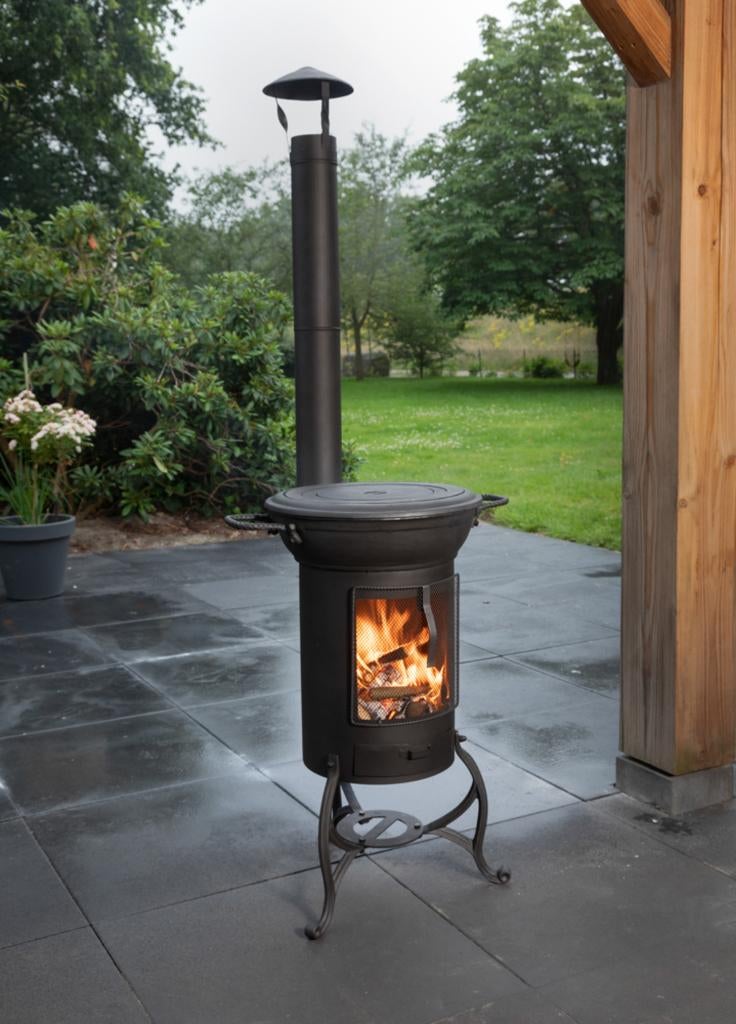 Gietijzeren Buitenkachel Krakatau, Tuin en Terras, Tuinhaarden, Ophalen of Verzenden, Nieuw