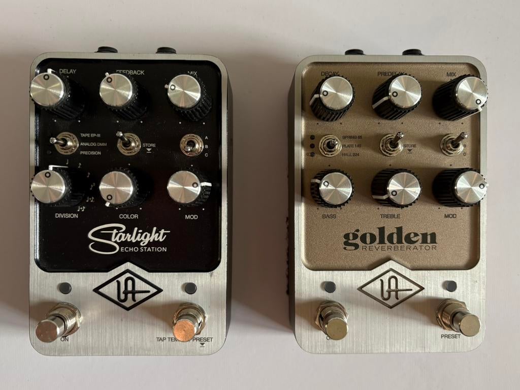 UAD Universal Audio Golden Reverb + Starlight Delay pedalen, Musique & Instruments, Enlèvement ou Envoi, Utilisé, Multi-effet