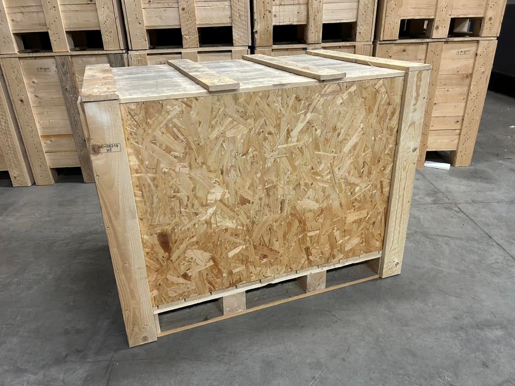 Palletbox , opslagkist, houten koffer, europallet formaat, Doe-het-zelf en Bouw, Kratten en Dozen, Zo goed als nieuw, Ophalen