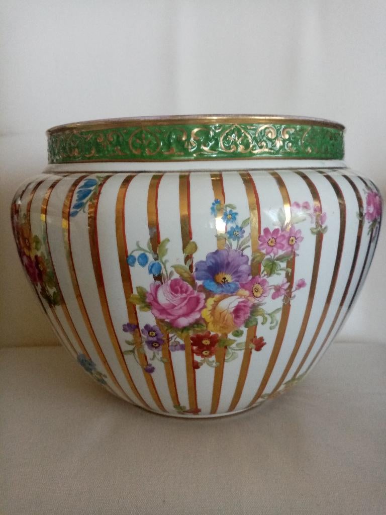 Franse keramische cache/plantenbak 1930/35, Ophalen