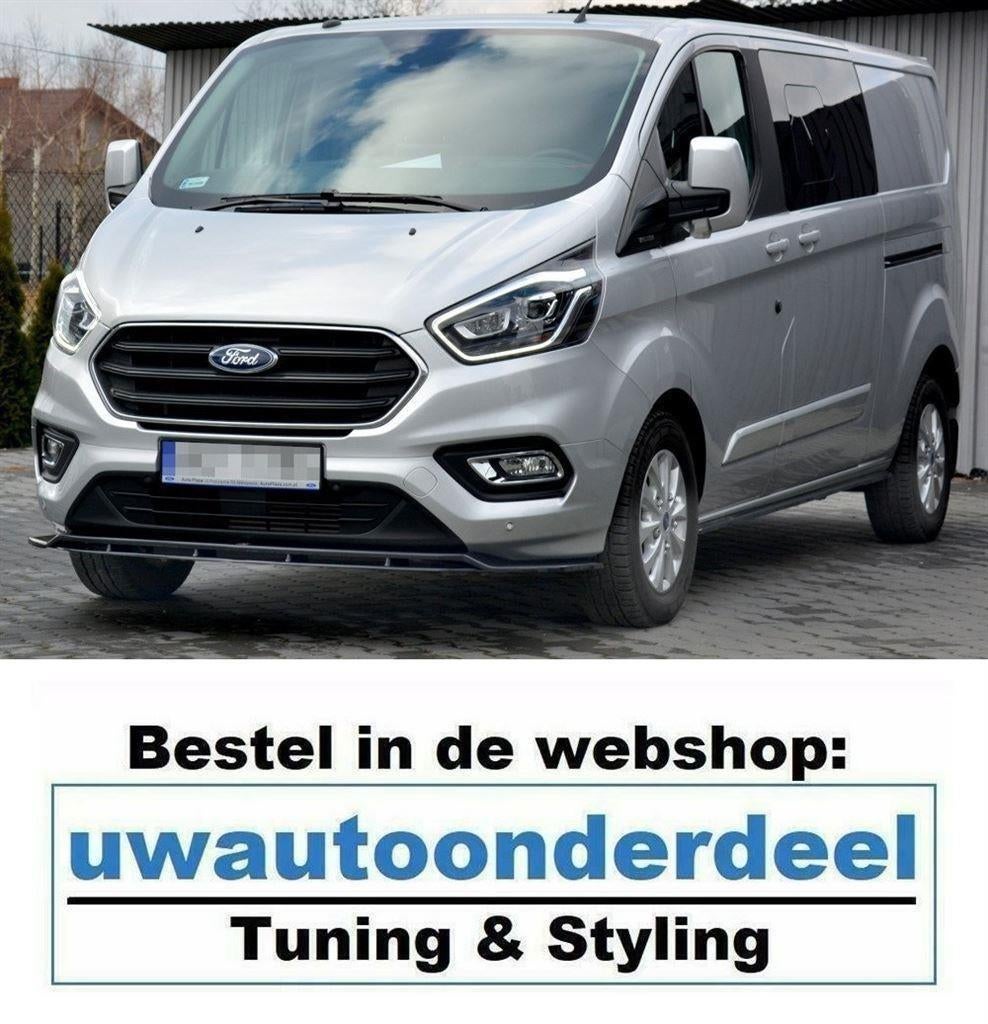 Maxton Spoiler Lip Splitter Voor Ford Transit Custom Mk1, Verzenden