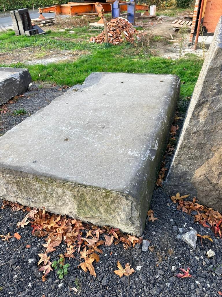 Harduinen blokken, Tuin en Terras, Tegels en Klinkers, Ophalen, Zo goed als nieuw