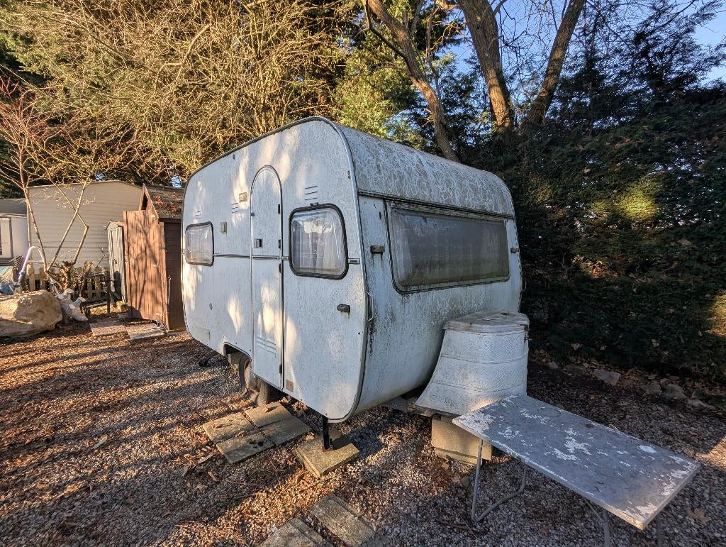 Retro caravan gratis af te halen – restauratieproject, Caravanes & Camping, Particulier