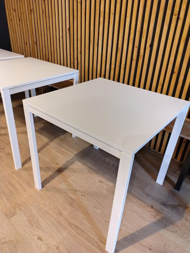 6 Moderne Witte Tafels (100x100 cm), Huis en Inrichting, Ophalen