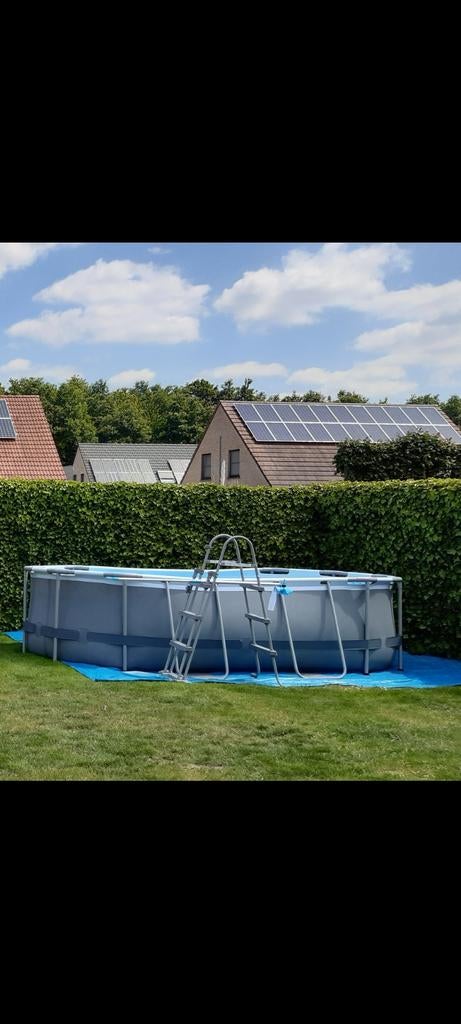 Zwembad intex 424x250x100, Tuin en Terras, Zwembaden, Ophalen