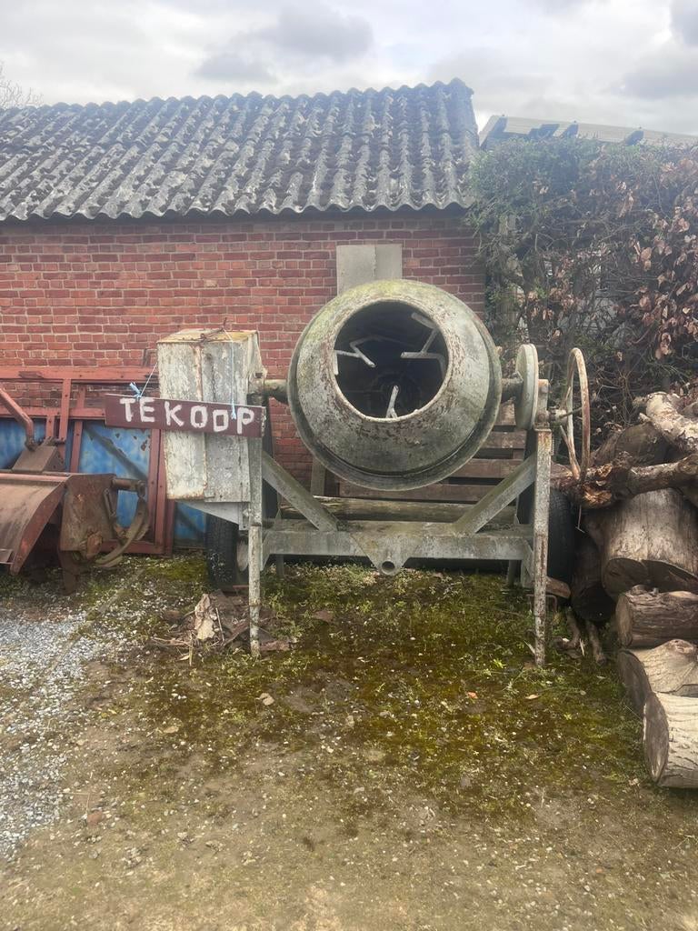 Beton molen, Ophalen, Gebruikt