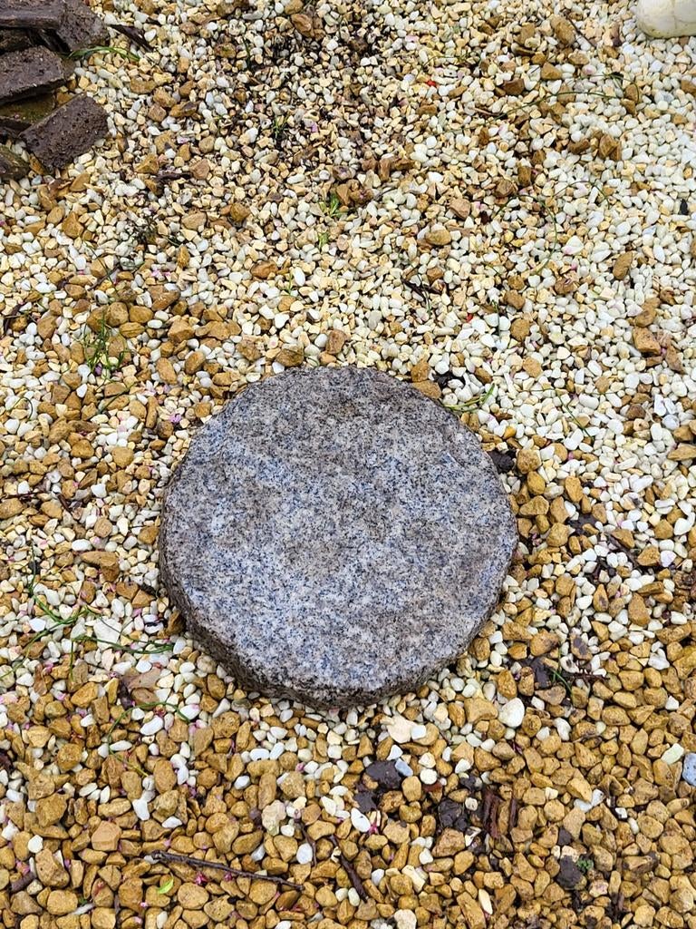 Ronde stapsteen perfecte conditie, Tuin en Terras, Ophalen, Nieuw, Grijs, Graniet