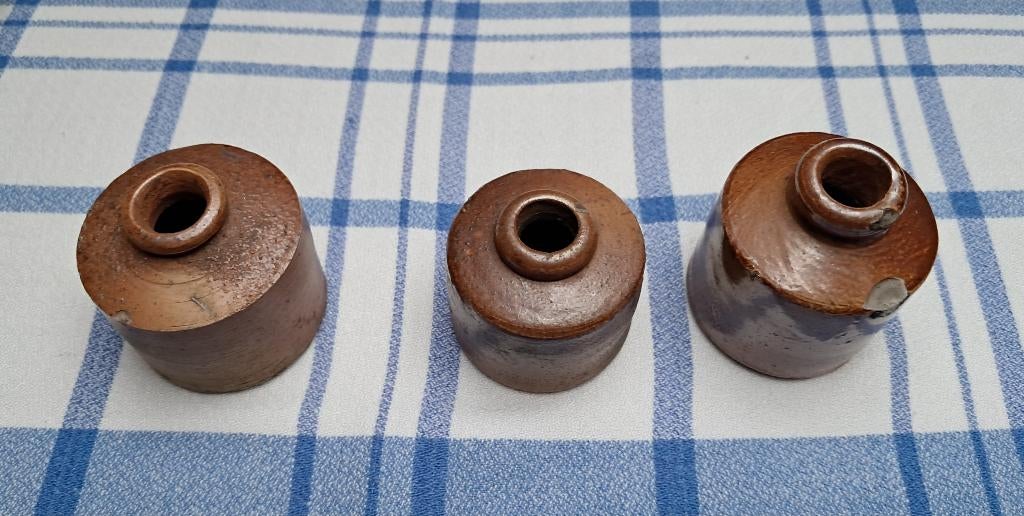 Oude inktpotjes in aardewerk, Antiek en Kunst, Ophalen