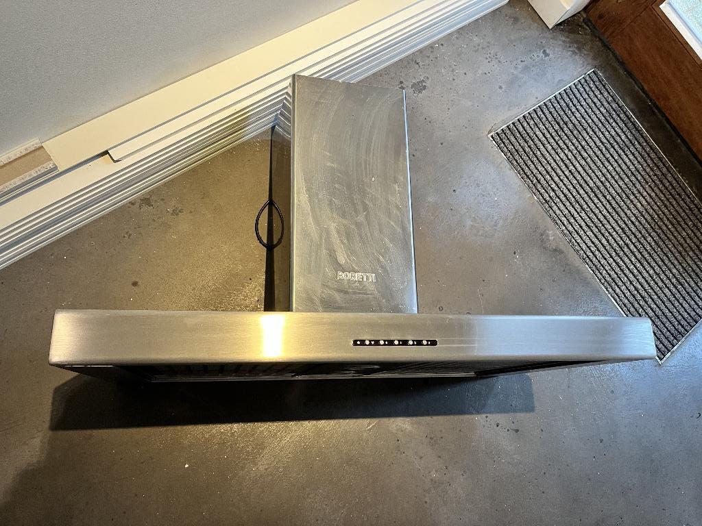 Hotte Boretti 90x52 cm, Electroménager, Hottes, Utilisé, Autoportant, Moteur, Enlèvement