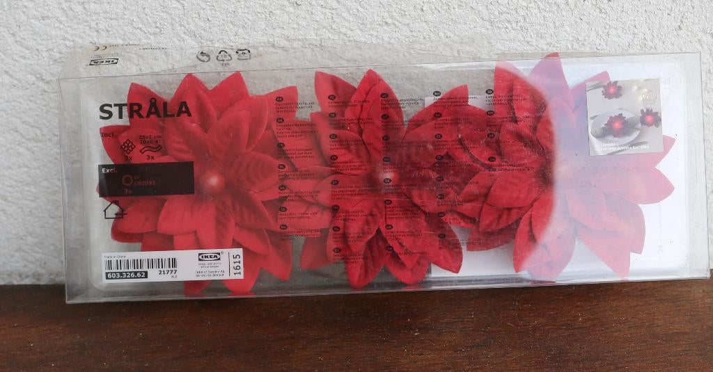 Lichte tafeldecoratie - NIEUW, Huis en Inrichting, Ophalen of Verzenden, Nieuw, Rood