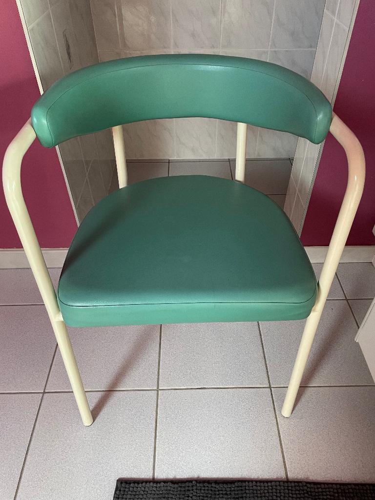 chaise/siège, Enlèvement, Comme neuf, Blanc, Cuir