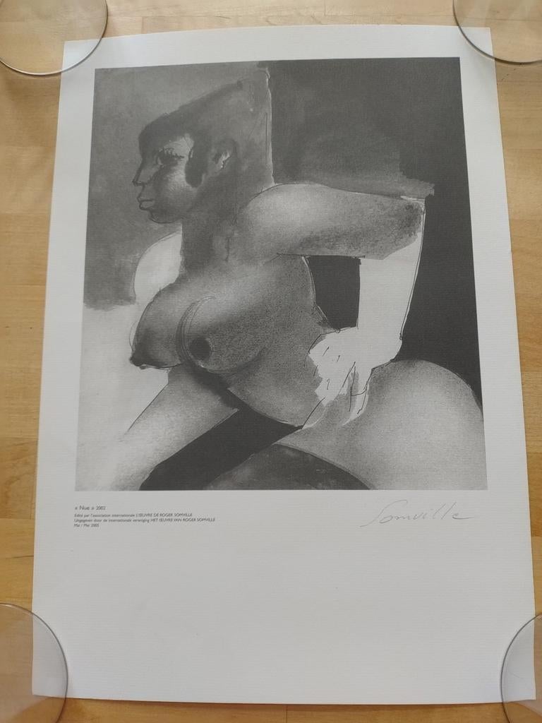 Affiche Roger Somville signée, Antiquités & Art, Enlèvement