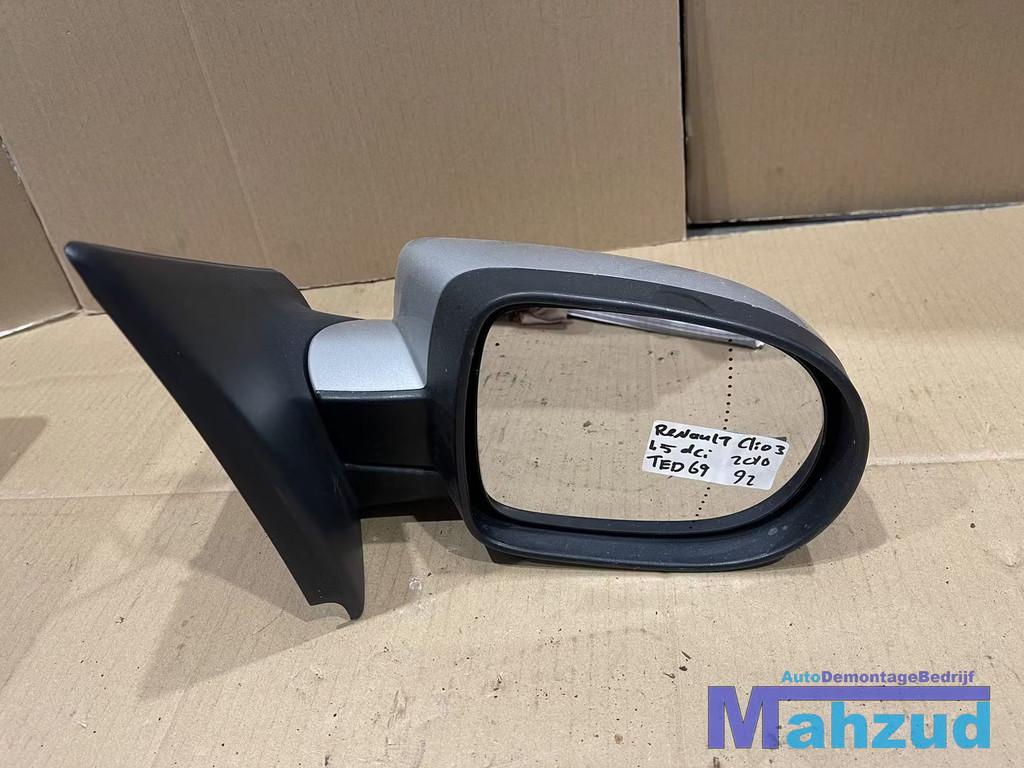 RENAULT CLIO 3 Grijs TED69 Rechts rechter spiegel buitenspie, Auto-onderdelen, Spiegels, Renault, Gebruikt