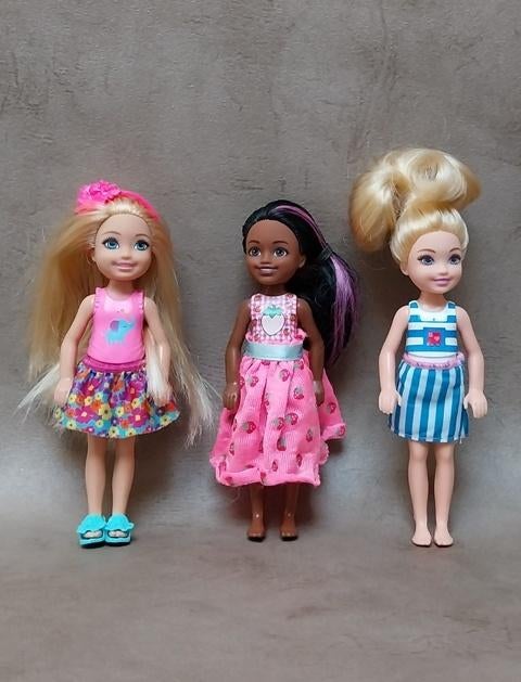 Lot de 3 poupées Barbie Chelsea, Enfants & Bébés, Jouets | Poupées, Comme neuf, Barbie, Enlèvement ou Envoi